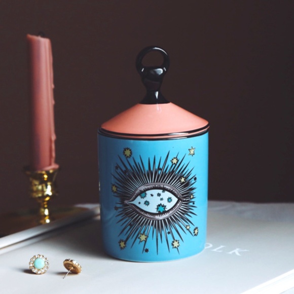 New! Blue Seeing Eye Storage Jar - Picture 2 of 5
